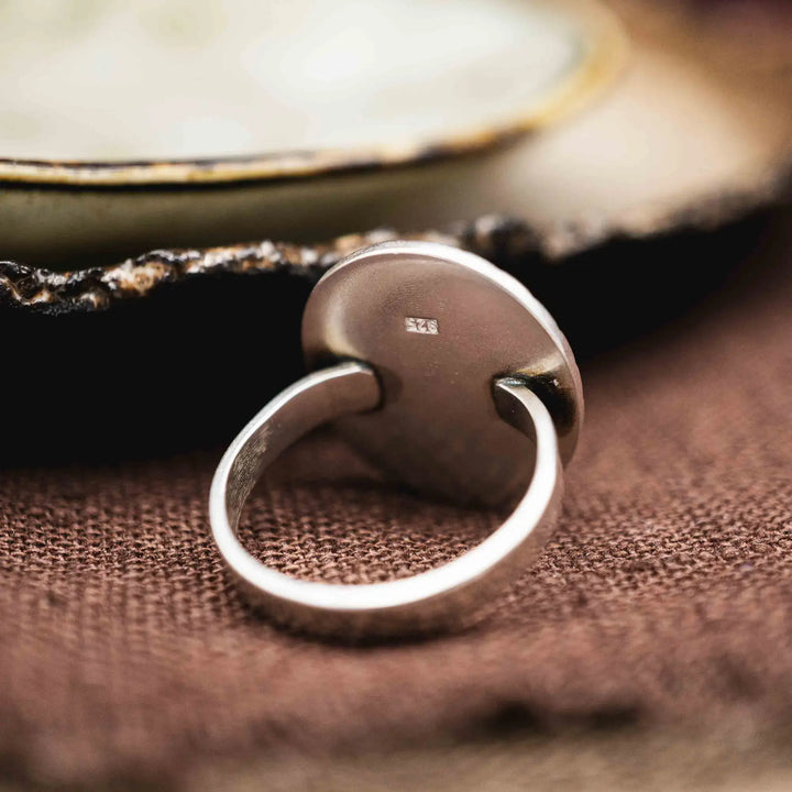 Citrin Statement Ring aus Sterling Silber 925