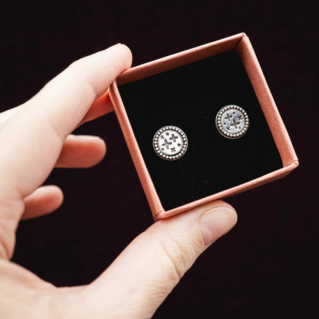 Stern Ohrstecker aus Silber 925 // Sternenhimmel Ohrstecker