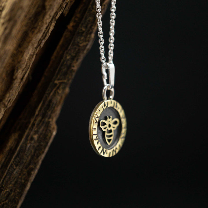 Bee chain made of real silver and brass // Shadow box picture frame chain