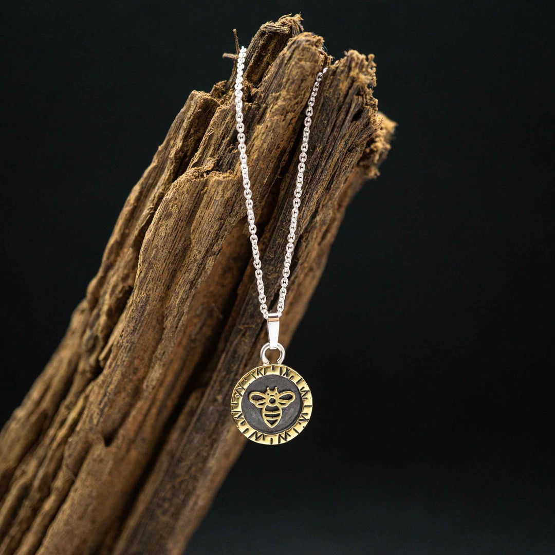 Bee chain made of real silver and brass // Shadow box picture frame chain