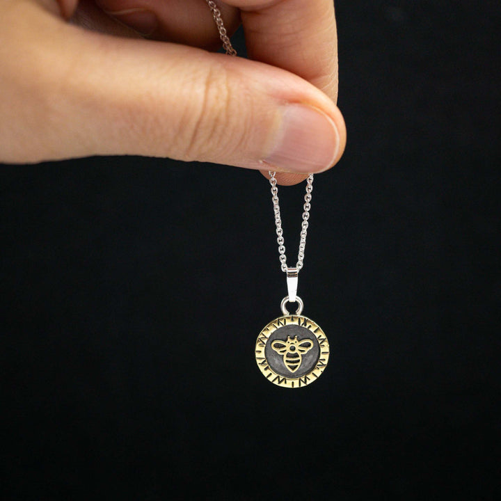 Bee chain made of real silver and brass // Shadow box picture frame chain