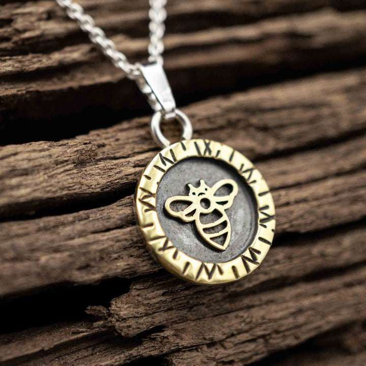 Bee chain made of real silver and brass // Shadow box picture frame chain