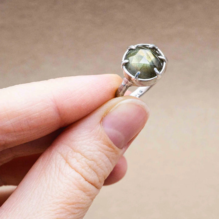 Labradorit Ring aus Sterling Silber 925