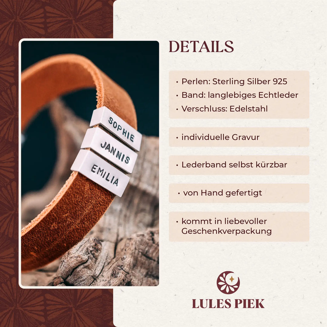 Personalisierter Herrenschmuck - Gravurmöglichkeiten für Namen und Botschaften