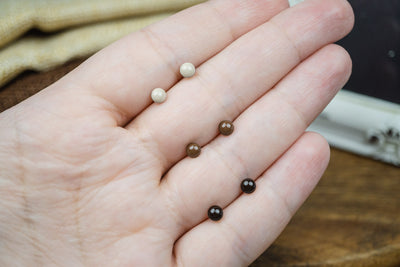 Mini Ohrstecker Set •Erdtöne• mit Edelstahl - Lules Piek