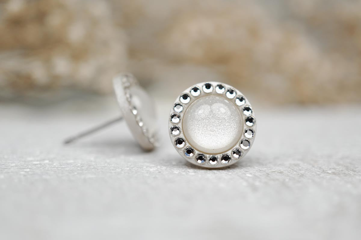 Ohrstecker •Halo• in 12mm mit Kristallen - Lules Piek