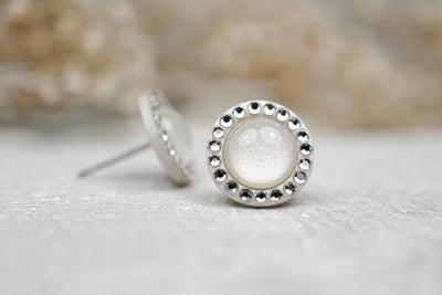 Ohrstecker •Halo• in 12mm mit Kristallen - Lules Piek
