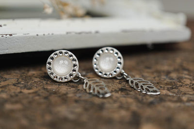 Ohrstecker mit Hänger •Halo• in 10mm mit Kristallen - Lules Piek