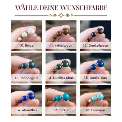 Mini Ohrstecker Set 4mm - freie Farbwahl