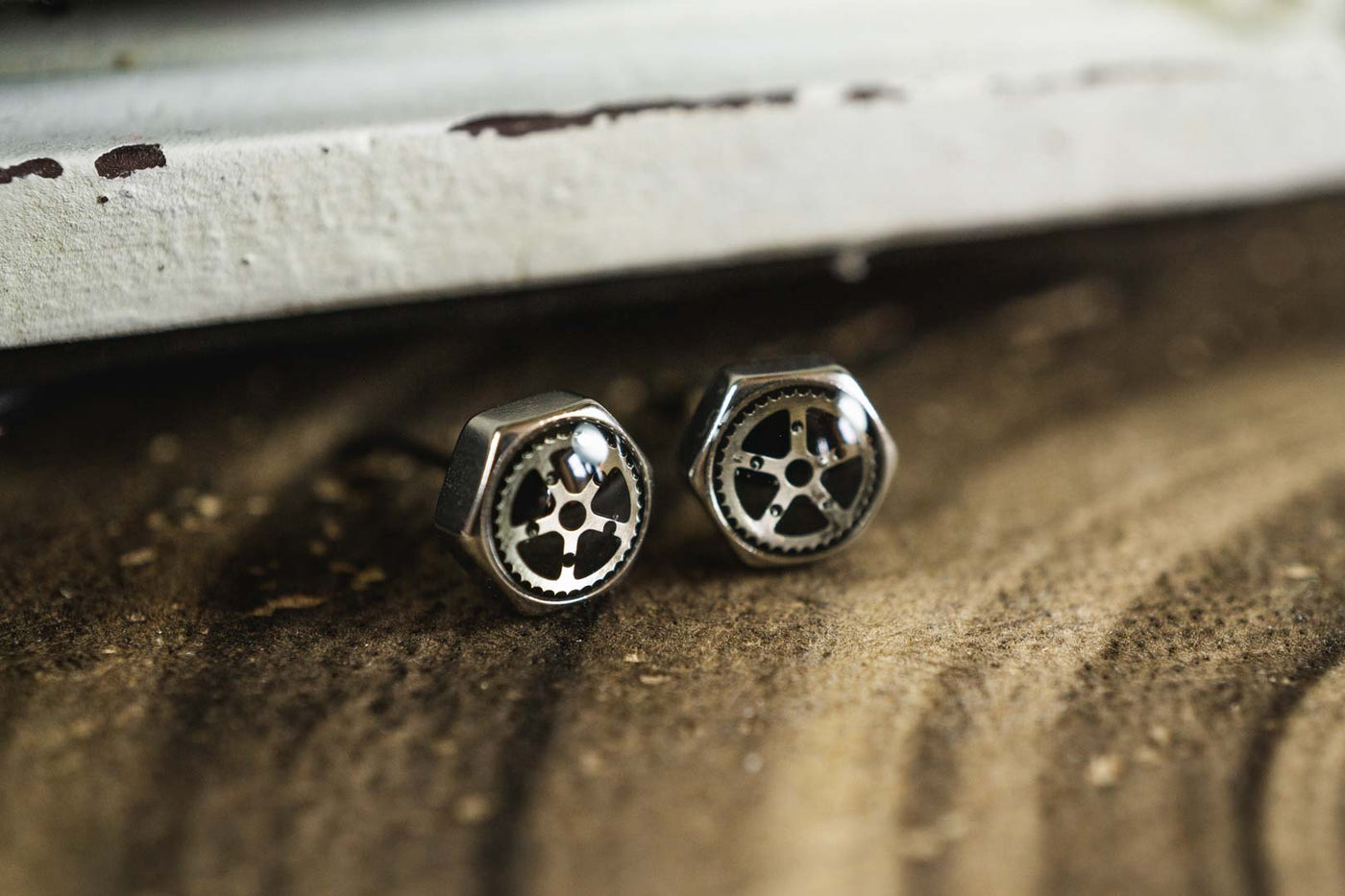 Zahnrad Ohrstecker •Toki Mini• 6mm - Lules Piek
