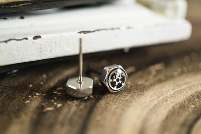 Zahnrad Ohrstecker •Toki Mini• 6mm - Lules Piek