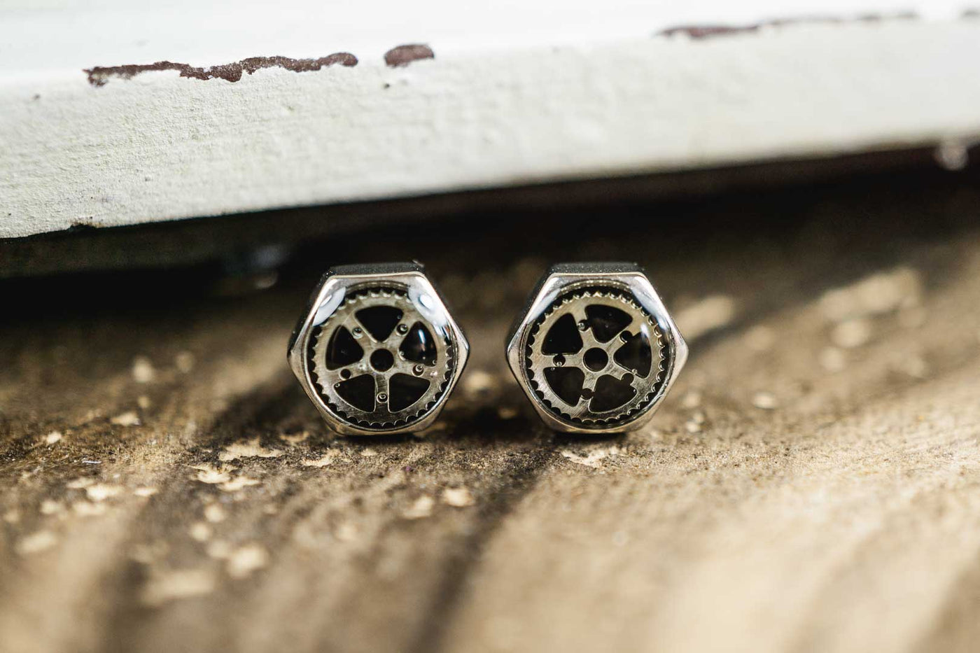 Zahnrad Ohrstecker •Toki Mini• 6mm - Lules Piek