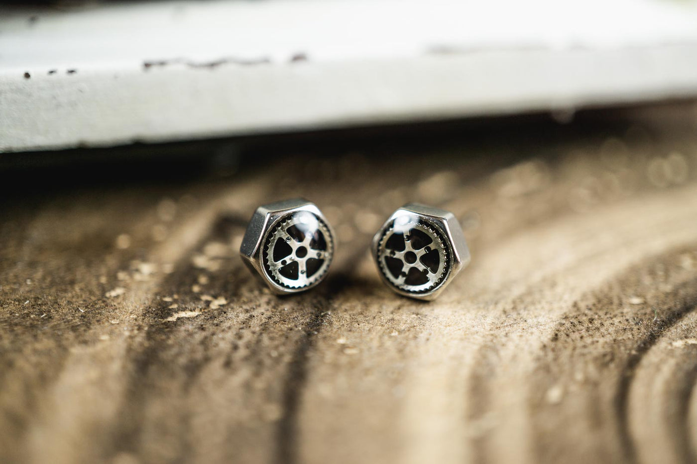 Zahnrad Ohrstecker •Toki Mini• 6mm - Lules Piek