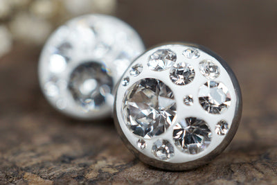 Ohrstecker •Chryselle• 14mm mit Edelstahl - Lules Piek